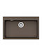 Schock Cristalite Manhattan 110-30080-1551 Drop-In Spüle aus Verbundgranulat B79xT50cm Mocha