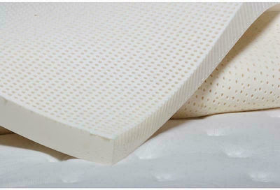 Idilka Single Bed Latex Mattress Topper Latex with Aloe Vera & Removable Cover 90x190x4cm