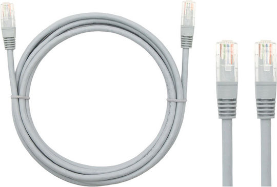 Blow U/UTP Cat.5 (100Mbps) Καλώδιο Δικτύου Ethernet 1.5m Γκρι
