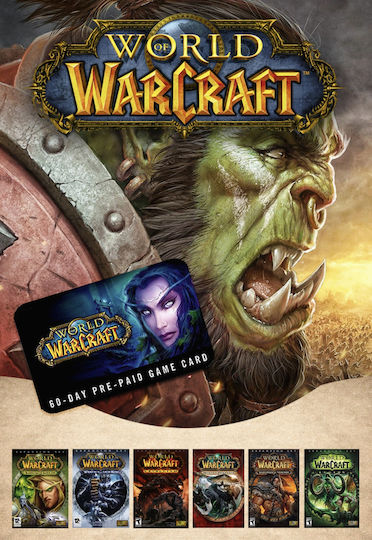 Blizzard Entertainment World Of Warcraft Предплатена карта с кредит за време за 60 дни Ключ за Компютър