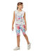 Εβίτα Kids Set with Leggings Summer 2pcs Ecru