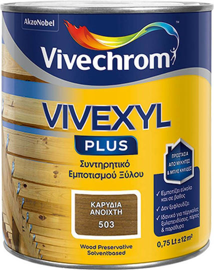 Vivechrom Vivexyl Plus Auf Lösemittelbasis 505 Mahagoni Matt 750ml