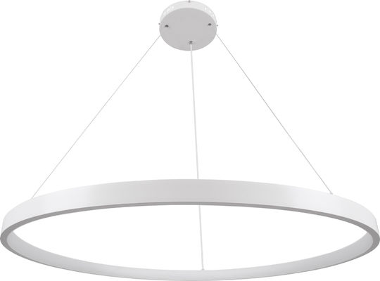 GloboStar Nemesis Κρεμαστό Φωτιστικό Λευκό LED 106x106εκ.