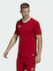 Adidas Entrada 22 Ανδρικό T-shirt Team Power Red Μονόχρωμο
