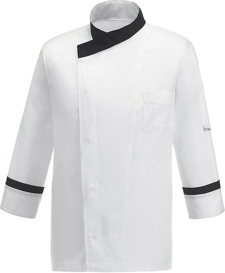 Egochef Coat Chef Unisex White with Long Sleeve