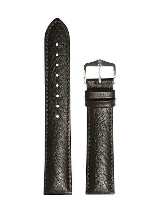 Hirsch Highland Curea din piele Negru 30mm