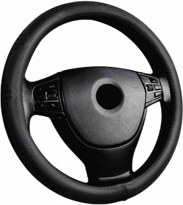 Car Steering Wheel Cover with Diameter 38cm Leatherette Black