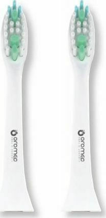 Oromed Oro-Brush Elektrische Zahnbürstenköpfe für elektrische Zahnbürste Weiß White 2Stück