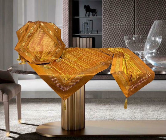 Linea Home Tischdecken Set 5 Stück Bali Bronze