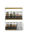 5Five Spice Jar Metallic with Stand Black 10pcs