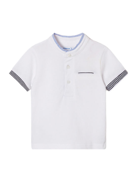 Mayoral Παιδικό Polo Κοντομάνικο Λευκό Ecofriends