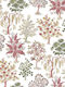 Wallpaper Flora Vinyl Red L1005xW53cm Washable