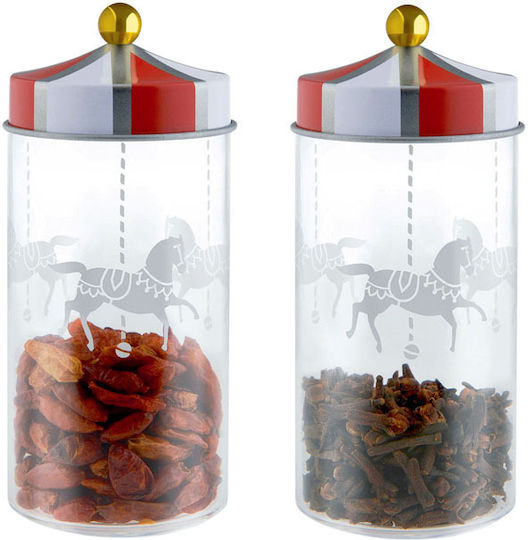 Alessi Gewürzbehälter Glas Transparente 2Stück 2Stück
