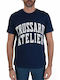 Trussardi T-shirt Bărbătesc cu Mânecă Scurtă Albastru marin