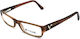 Vogue Men's Acetate Brown Prescription Eyeglass Frame VO2316 1215