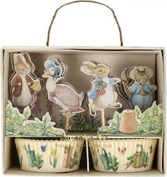 Meri Meri Kit Cupcake Peter Rabbit Decorațiuni Dulciuri Pentru Petreceri 24 Bucăți Meri Meri Kit Cupcake Peter Rabbit Decorațiuni Dulciuri Pentru Petreceri 24 Bucăți