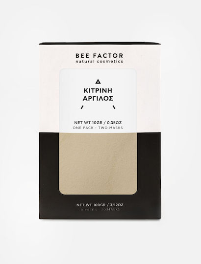 Bee Factor Κίτρινη Μάσκα Ομορφιάς Προσώπου για Ενυδάτωση Με Άργιλο 10gr