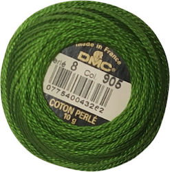 DMC Ață Broderie Cotton Perle No8 Bumbac VERDE 87m