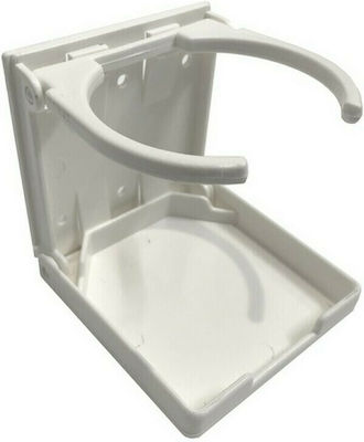 Easterner Boat Cup Holder Plastic with Base White