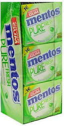 Mentos 20 Дъвки за дъвчене Pure Fresh с вкус на Варовик/меда Без добавена захар 12бр 30гр