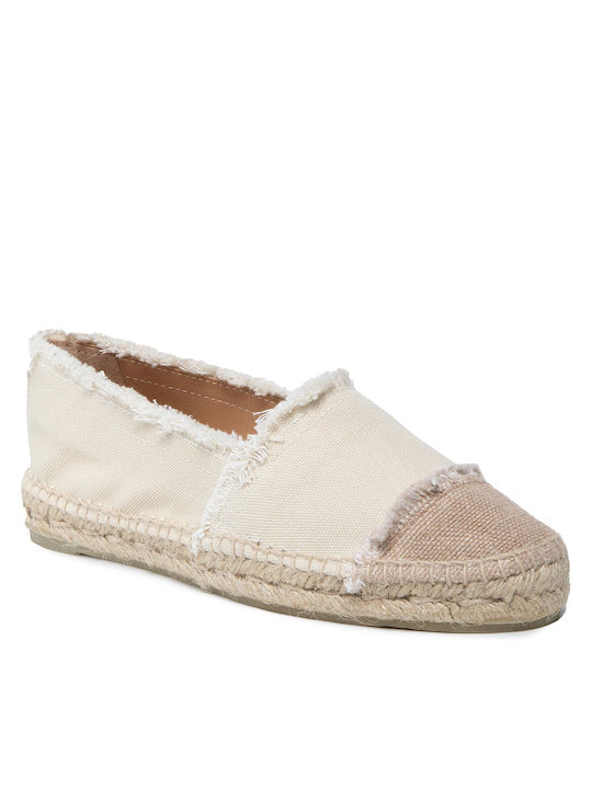 Kampala Stoff Damen Espadrilles in Beige Farbe