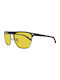 Police Women's Sunglasses with Silver Plastic Frame and Yellow Lens S8978 W01X