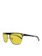 Police Damen Sonnenbrille mit Silber Kunststoff Gestell und Gelb Linse S8978 W01X