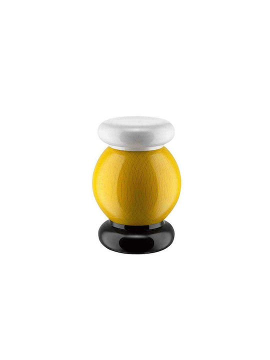 Alessi Salt Shaker/Pepper Shaker Wooden Yellow 1pcs