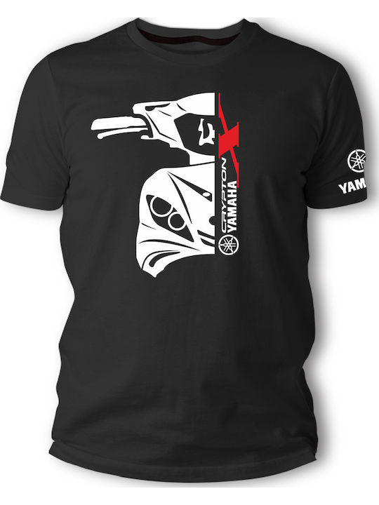 Frisky Yamaha Crypton X135 T-shirt σε Μαύρο χρώμα