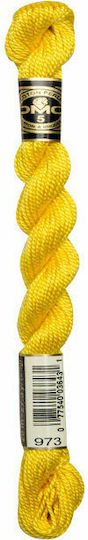 DMC Нишка За Бродерия Мулине Cotton Perle 115 No5 Памучна Canary Bright 25м