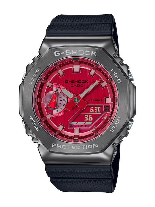 Casio G-Shock Analog/Digital Men's Watch 44.4mm Chronograph Battery with Black Rubber Strap