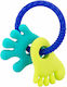 Akuku Πατούσα-Χέρι Teething Ring made of Silicone for 0 m+ 1pcs