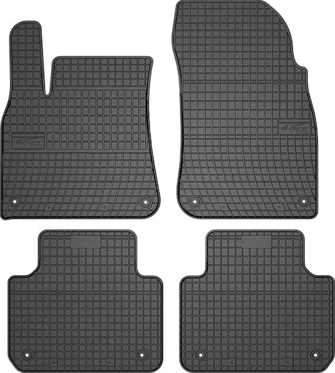 Frogum Set of Front and Rear Mats 4pcs for Porsche Cayenne 2017 Black