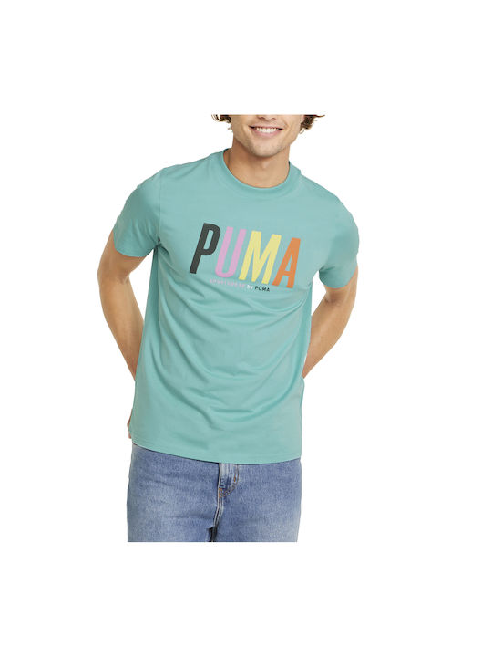 Puma SWxP Ανδρικό T-shirt Porcelain με Λογότυπο