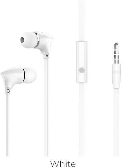 Borofone BM26 In-ear Handsfree με Βύσμα 3.5mm Λευκό