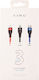 Ezra Regular USB to Lightning Cable Πολύχρωμο 1.2m (DC92)