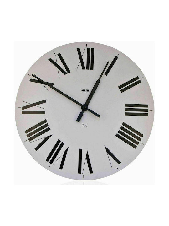 Alessi Ρολόι Τοίχου Firenze Πλαστικό Λευκό 36cm