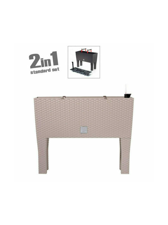 Marhome Rato Planter Box Auto-alimentare 2 în 1 60x46cm Mocha 16-7-600-2 09-DRTC600H-7529U