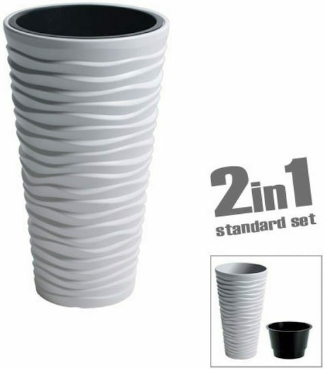 Marhome Sand Slim Topf Kunststoff 29.6x29.6x52cm.