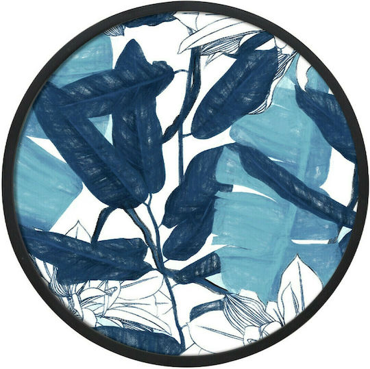 InTheBox Blau Runde 1 auf Segeltuch Blau/Weiß 60x60 cm