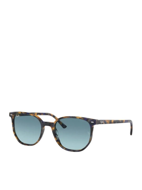 Ray Ban Elliot Unisex Ochelari de soare cu Maro Tortoise Cadru și Albastru Degrade Lentilă
