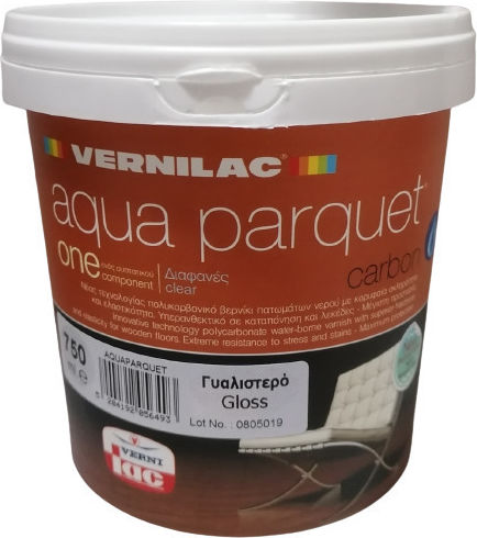 Vernilac Aqua Parquet Carbon Βερνίκι Επιφάνειας Νερού Άχρωμο Γυαλιστερό 750ml