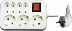 7-Outlet Power Strip White