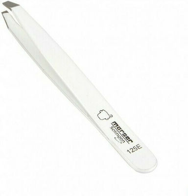 Solingen Eyebrow Tweezer with Straight Tip White 1pcs