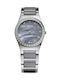 Bering Time Ceramic Women's Watch with Silver Ceramic Bracelet