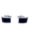 Legend Accessories Cufflink from Silver In Black Colour