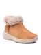 Go Joy Wildleder Stiefeletten Damen mit Pelz Braun