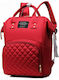 Loco Wickeltasche-Wickelrucksack Red 26x17x38cm.