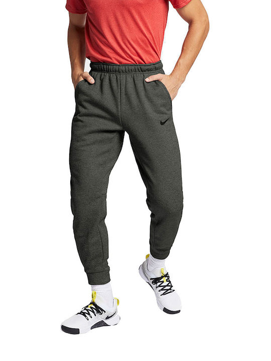 Nike Παντελόνι Φόρμας Dri-Fit με Λάστιχο Χακί