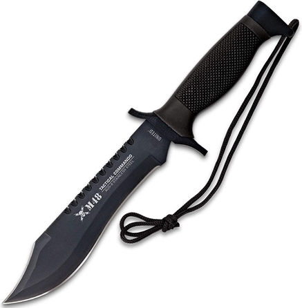 United Cutlery M48 Tactical Combat Commando Нож Черен в Калъф